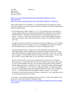 COS 423 Problem Set No