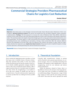 Commercial Strategies Providers Pharmaceutical Chains for