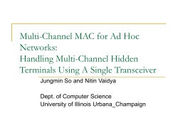 Multi-Channel MAC for Ad Hoc Networks: Handling Multi