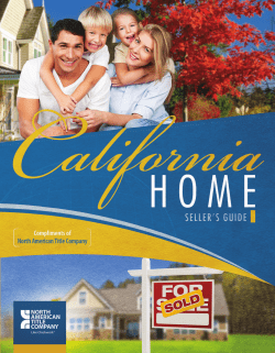 Home Seller`s Guide - North American Title