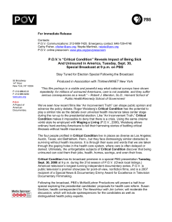 Critical Condition release - Public Policy Productions