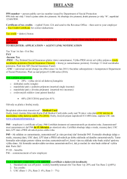 Single Person Tax Credit
