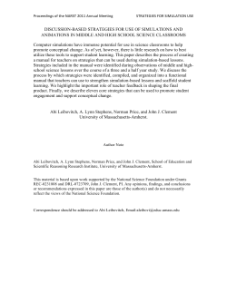 Discussion-Based Strategies - Scientific Reasoning Research