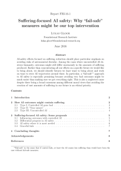 Suffering-focused AI safety - Foundational Research Institute
