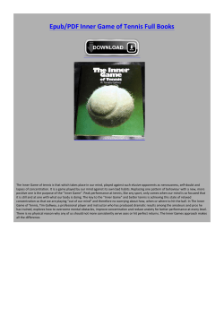 Epub/PDF Inner Game of Tennis Full Books