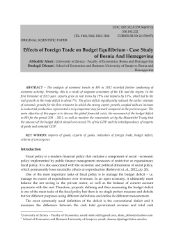 Effects of Foreign Trade on Budget Equilibrium