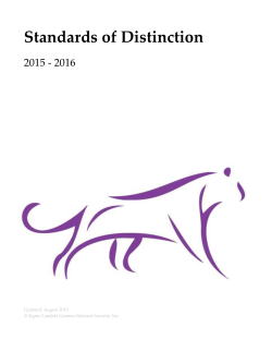 Standards of Distinction