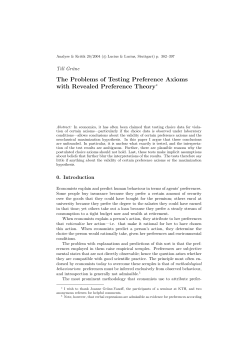The Problems of Testing Preference Axioms with Revealed