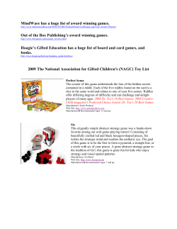 MindWare has a huge list of award winning games.