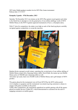 MTN Uganda Takes Mobile Gaming To Another Level At MTNPlay