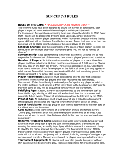 sun cup 3v3 rules