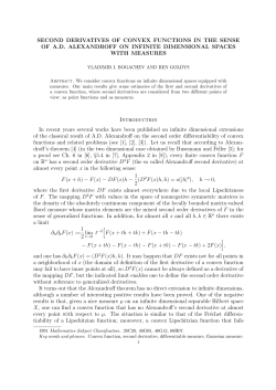 SECOND DERIVATIVES OF CONVEX FUNCTIONS IN THE SENSE