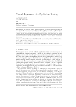 Network Improvement for Equilibrium Routing