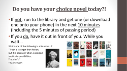 Eng8 Wk10 Qt3 PPT ChoiceNovel_SummativeFishbowl