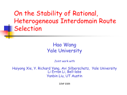 On the Stability of Rational, Heterogeneous