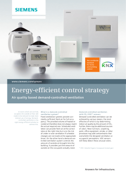 Energy-efficient control strategy - center