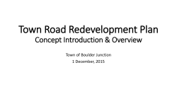Town Road Redevelopment Plan