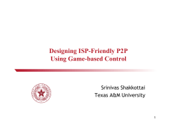 Designing ISP-friendly Peer-to-Peer Networks Using Game