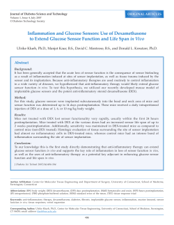 Inflammation and Glucose Sensors - Journal of Diabetes Science