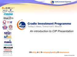 CIP - General Short Presentation.pps
