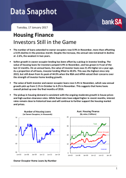 Housing Finance Investors Still in the Game