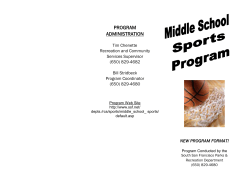 Program Conducted by the - City of South San Francisco