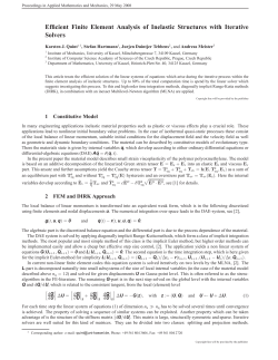 Efficient Finite Element Analysis of Inelastic Structures with Iterative