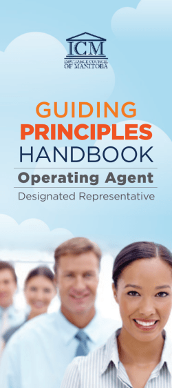 guiding principles handbook - Insurance Council of Manitoba
