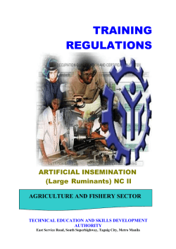 tr-artificial insemination (large ruminants) nc ii
