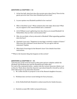 QUESTIONS on CHAPTERS 1 -12: At the first ball, what facts does