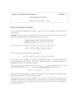 8.2 Expected Value