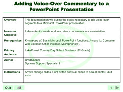 KB-OFFICE POWERPOINT Voiceover How To