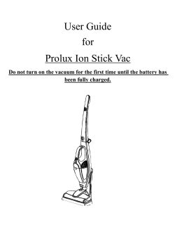 how to assemble the prolux ion stick vac