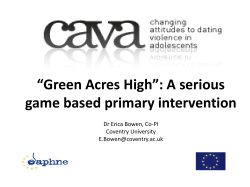 “Green Acres High”: A serious game based primary intervention