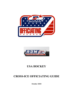 USA HOCKEY CROSS-ICE OFFICIATING GUIDE