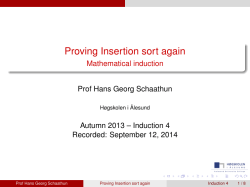 Proving Insertion sort again