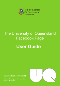 The University of Queensland Facebook Strategy