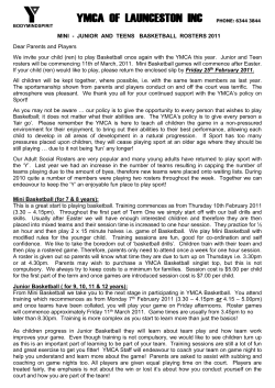 mini - junior and teens basketball rosters 2011