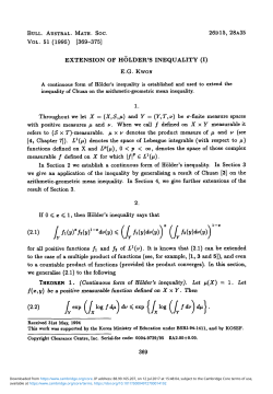Extension of Hölder`s inequality