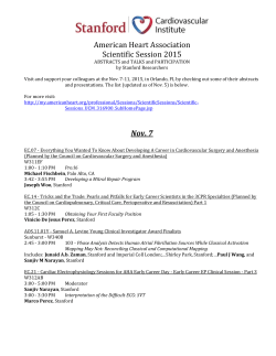 American Heart Association 2015 AHA Scientific