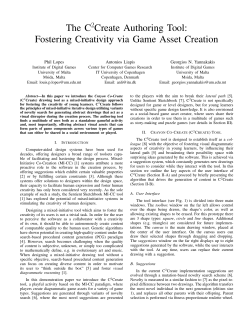 The C Create Authoring Tool: Fostering Creativity via Game Asset