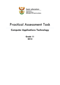 Practical Assessment Task