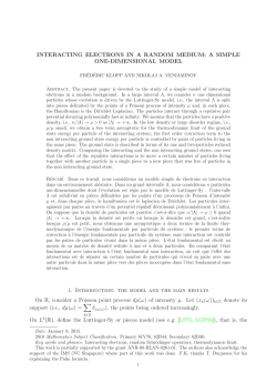 Interacting electrons in a random medium - IMJ-PRG