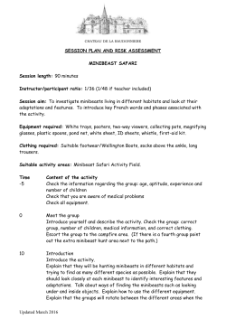session plan and risk assessment