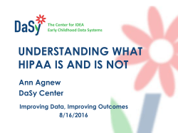 HIPAA Omnibus Rule - 45 CFR Parts 160 and 164