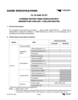 guide specifications - Yazaki Energy Systems, Inc.