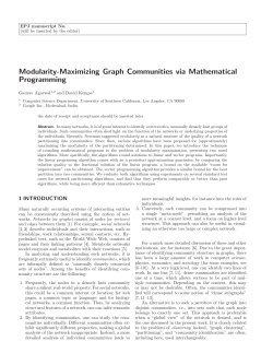 Modularity-Maximizing Graph Communities via Mathematical