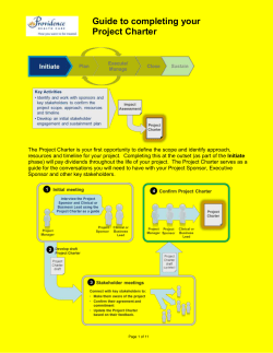 Improvement Charter Template