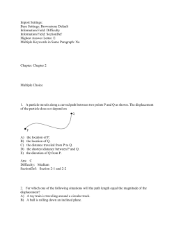 Import Settings: Base Settings: Brownstone Default Information Field