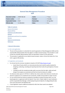 ADMIT-001-00-SOP-General Data Management Procedure